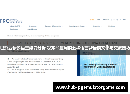 巴舒亚伊多语言能力分析 探索他使用的五种语言背后的文化与交流技巧 巴舒亚伊多语言能力分析 探索他使用的五种语言背后的文化与交流技巧
